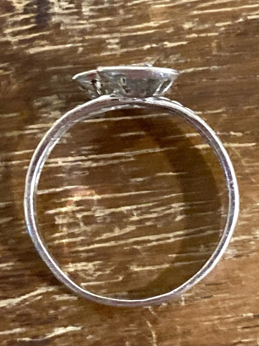 Vintage Sterling Silver Hearts Ring Size 7 Missing Stone! Uncas - Picture 15 of 15